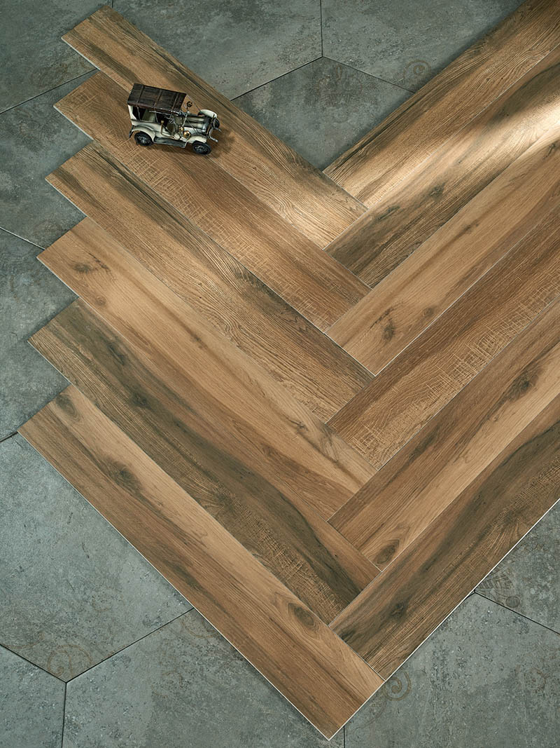 faux wood tile bathroom