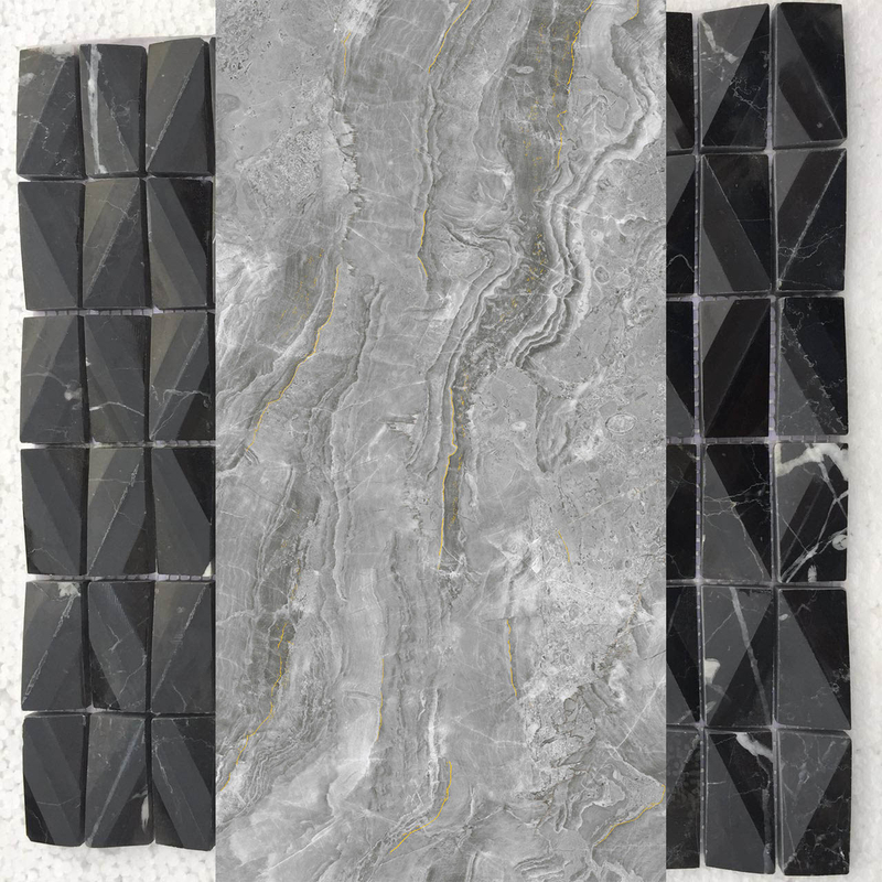 Black Stone Mosaic Tile