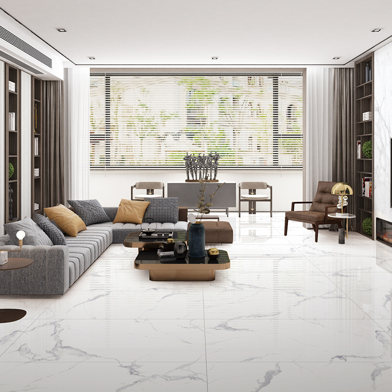 600x1200 Fullbody White Grey Marble Tiles